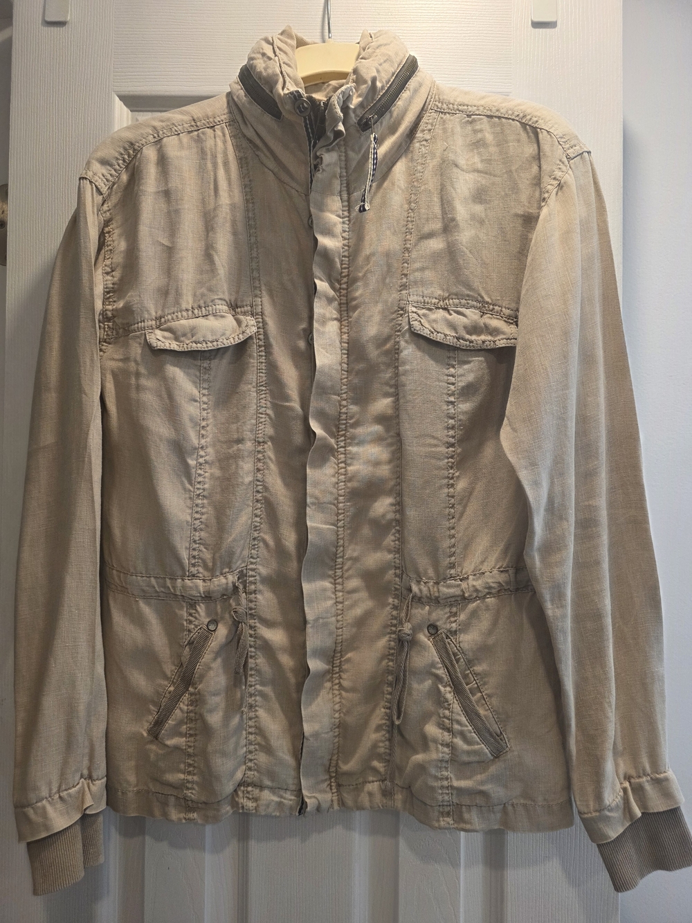 Women's Linen Jacket in Beige